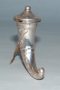 Italian antique silver cornucopia (horn of plenty)