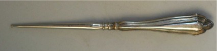 Italian antique silver 
crochet hook