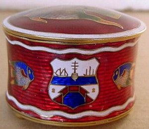 enamel box or casket