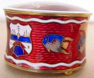 enamel box or casket