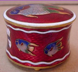 enamel box or casket