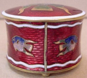 enamel box or casket