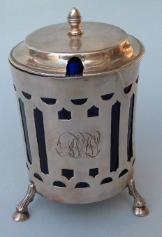  French antique silver mustard pot 1798/1809