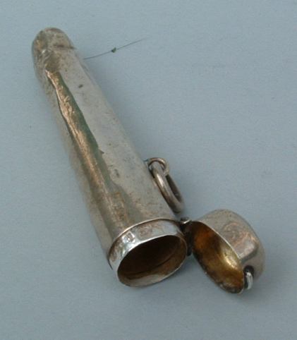 English silver case for cigarette holder
