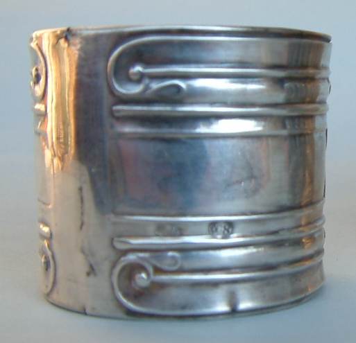 Italian antique silver napkin ring