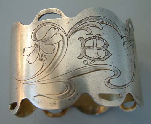 Russian antique silver napkin ring