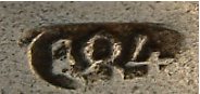 Russian antique silver napkin ring: hallmark