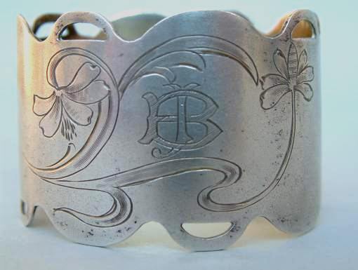 Russian antique silver napkin ring