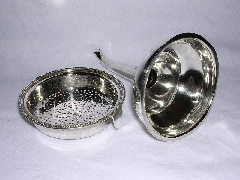 pierced bowl and a body of a two pieces wine funnel pierced bowl and a body of a two pieces wine funnel