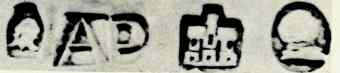 AP and English pseudo-hallmarks mark, Amos Page, Amherst - Nova Scotia 1803-1895 AP and English pseudo-hallmarks mark, Amos Page, Amherst - Nova Scotia 1803-1895