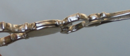 tea tongs silversmith William Harrison I, about 1758