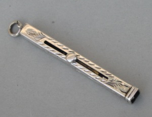 Edwardian English silver toothpick