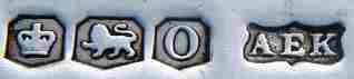 A.E.K into a shield mark, A E Kinman, Sheffield 1931 A.E.K into a shield mark, A E Kinman, Sheffield 1931