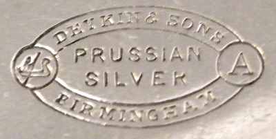 Deykin & Sons  - Prussian Silver trademark - Birmingham