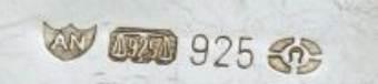 AR into a shield mark, Ari D Norman, London import mark AR into a shield mark, Ari D Norman, London import mark