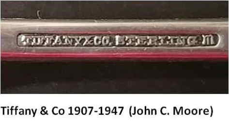 Tiffany & Co 1907-1947  (John C. Moore) mark