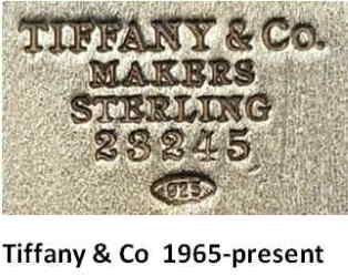 Tiffany & Co  1965-present mark