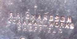Richard Richardson Corwall Works - Sheffield: 1873-c.1900