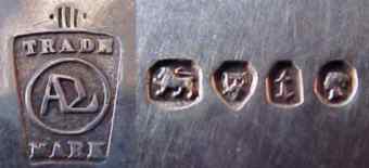 ADL mark, not identified, London 1874 ADL mark, not identified, London 1874