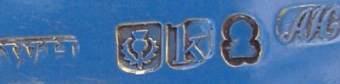 AH in script mark, Alexander Henderson, Edinburgh 1816 AH in script mark, Alexander Henderson, Edinburgh 1816