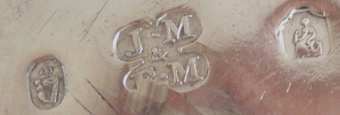 J.M over & over E.M into a quatrefoil mark, James Moore & Edward Murray , Dublin 1839 J.M over & over E.M into a quatrefoil mark, James Moore & Edward Murray , Dublin 1839