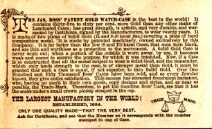 Ed.J. Burrit, Jeweler, Ithaca, NY, trade card