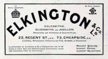 Elkington & Co Co, 1903 advertisement