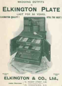 Elkington & Co Co, 1907 advertisement