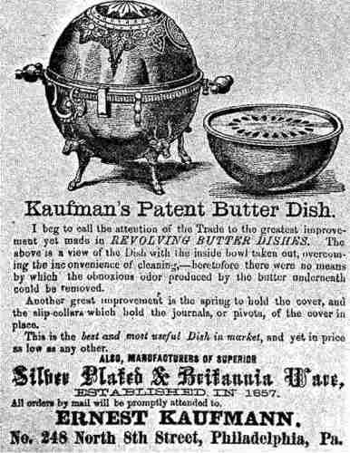 Ernest Kaufmann, 1870 advertisement
