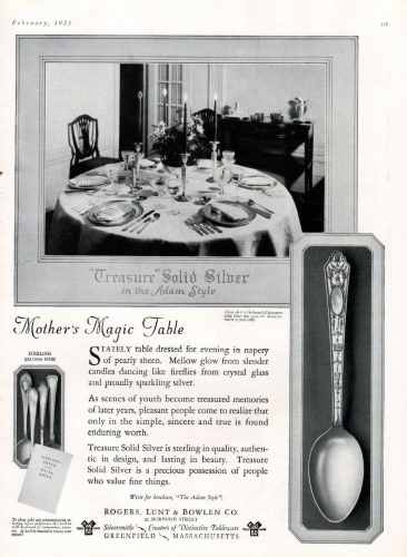 Rogers, Lunt & Bowlen Company 1925 advertisement