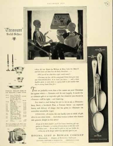 Rogers, Lunt & Bowlen Company 1927 advertisement
