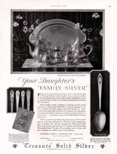 Rogers, Lunt & Bowlen Company 1929 advertisement