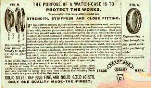 Jacob Fisher, Jeweler, Elizabethtown, PA trade card