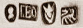 Chinese Export silver maker's mark: unidentified LEO, Canton