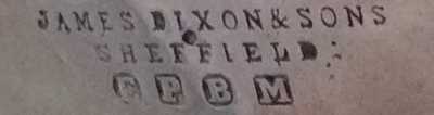 Dixon: Basic mark used in this period - c.1851-1870