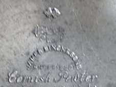 Dixon: Mark used with the introduction of the trade mark Cornish Pewter - from 1927