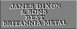 Dixon: Mark used on highest workmanship level items c.1842-c.1851