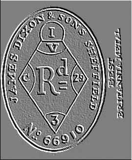 Dixon: Special intaglio mark c.1842-c.1850