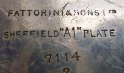 Fattorini silverplate mark