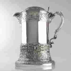 silver flagon, Hunt & Roskell, 1891