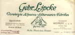 Lipcke Gebrder - Berlin