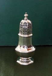 octagonal vase shaped form caster by Samuel Welder London 1725/6 octagonal vase shaped form caster by Samuel Welder London 1725/6