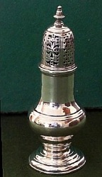 Baluster Caster by Samuel Wood London 1758/9 Baluster Caster by Samuel Wood London 1758/9