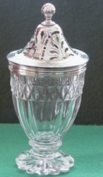 Glass Caster with silver top by Crispin Fuller 1796/7 Glass Caster with silver top by Crispin Fuller 1796/7