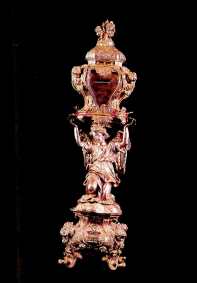 silver reliquary: Naples, 1687