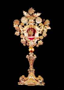 silver reliquary of St. Matthew, Palermo 1743