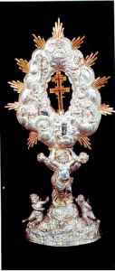 silver reliquary: Modena, 1657