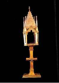 silver gilt reliquary: Naples, beginning 15th century
