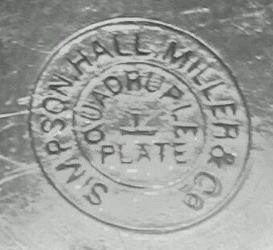 Simpson, Hall, Miller & Co silverplate mark