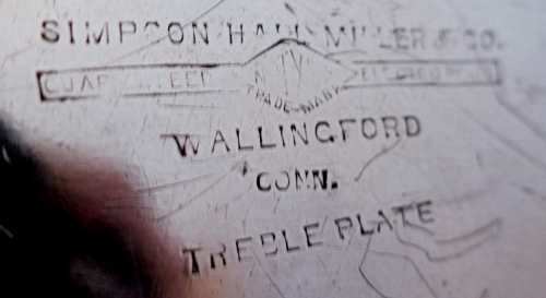Simpson, Hall, Miller & Co silverplate mark